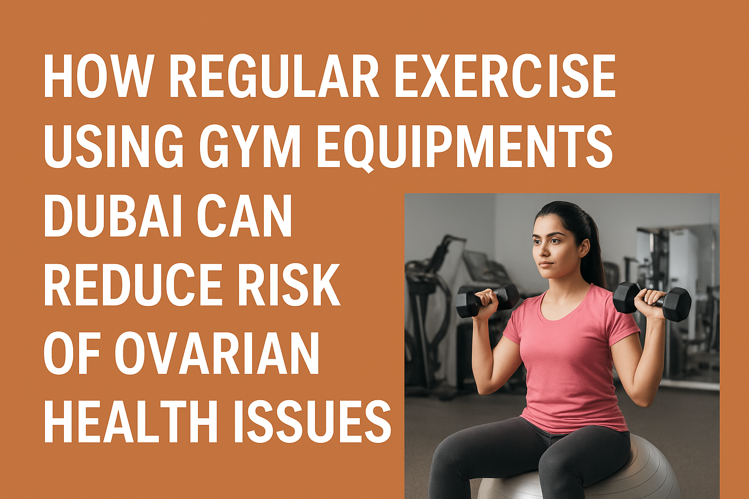 How Regular Exercise Using Gym Equipments Dubai Can Reduce Risk of Ovarian Health Issues