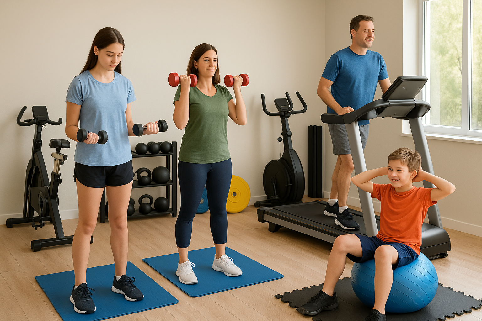 Full-Body Home Workouts Using Only Resistance Bands & Dumbbells