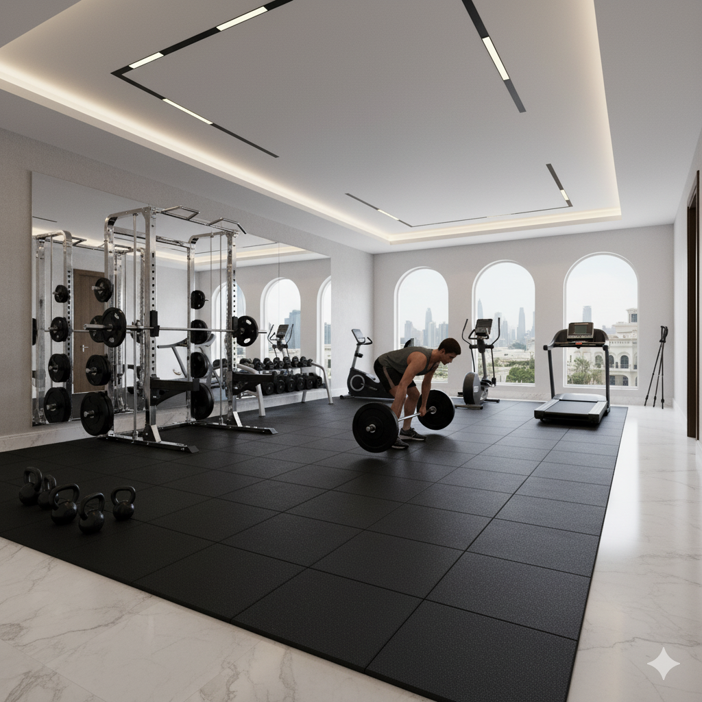 Home Gym Flooring Guide: How to Protect Your Dubai Villa’s Floors and Reduce Noise