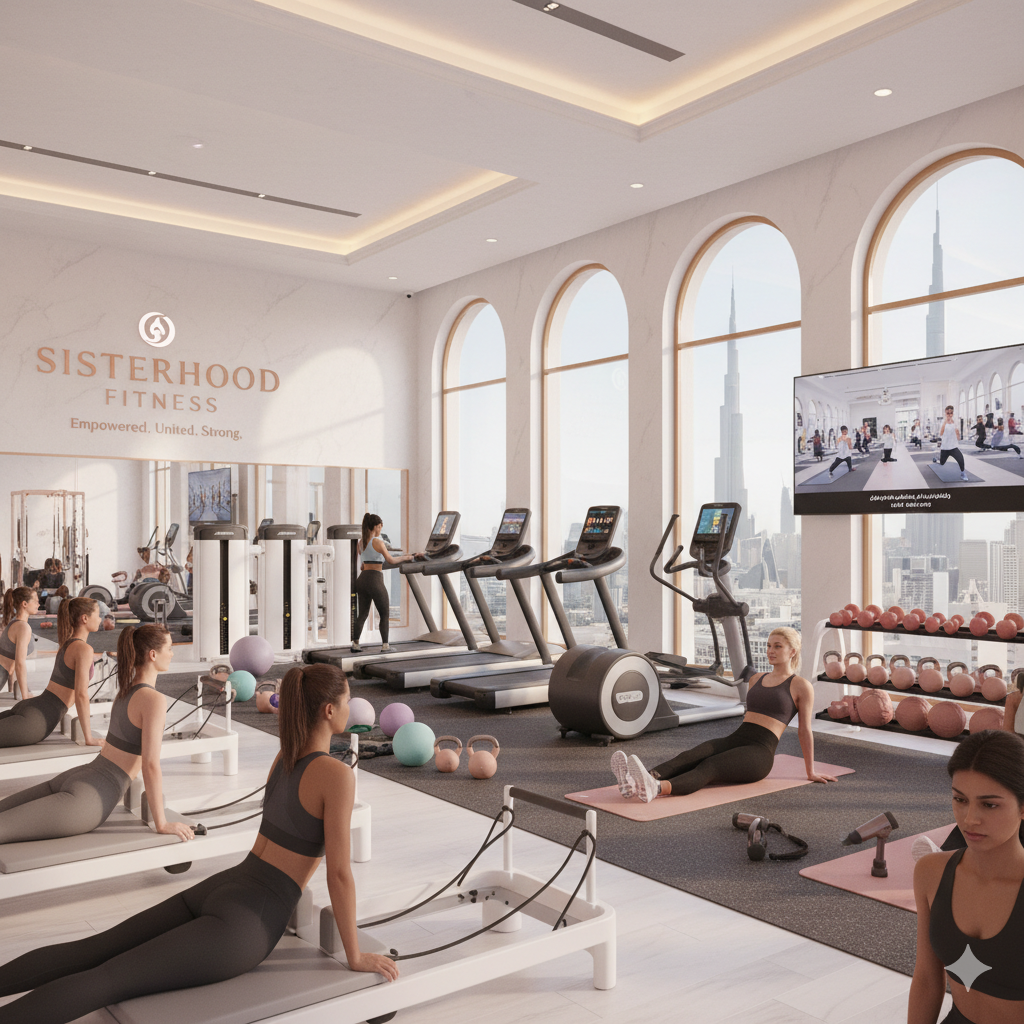 A women fitness centre in Dubai