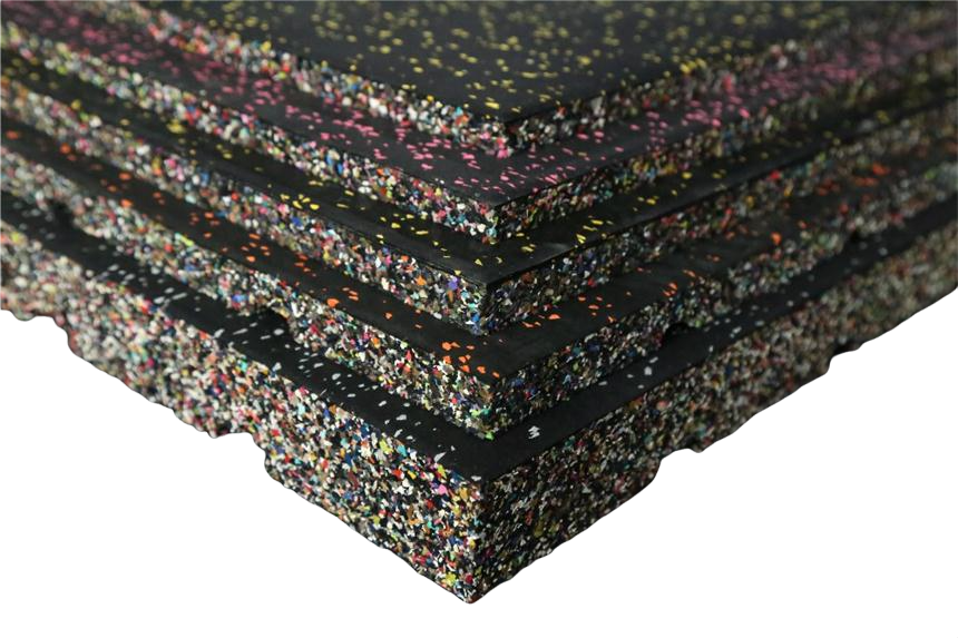Anatomy Fitness Composite Rubber tiles 1m x 1m x 15mm