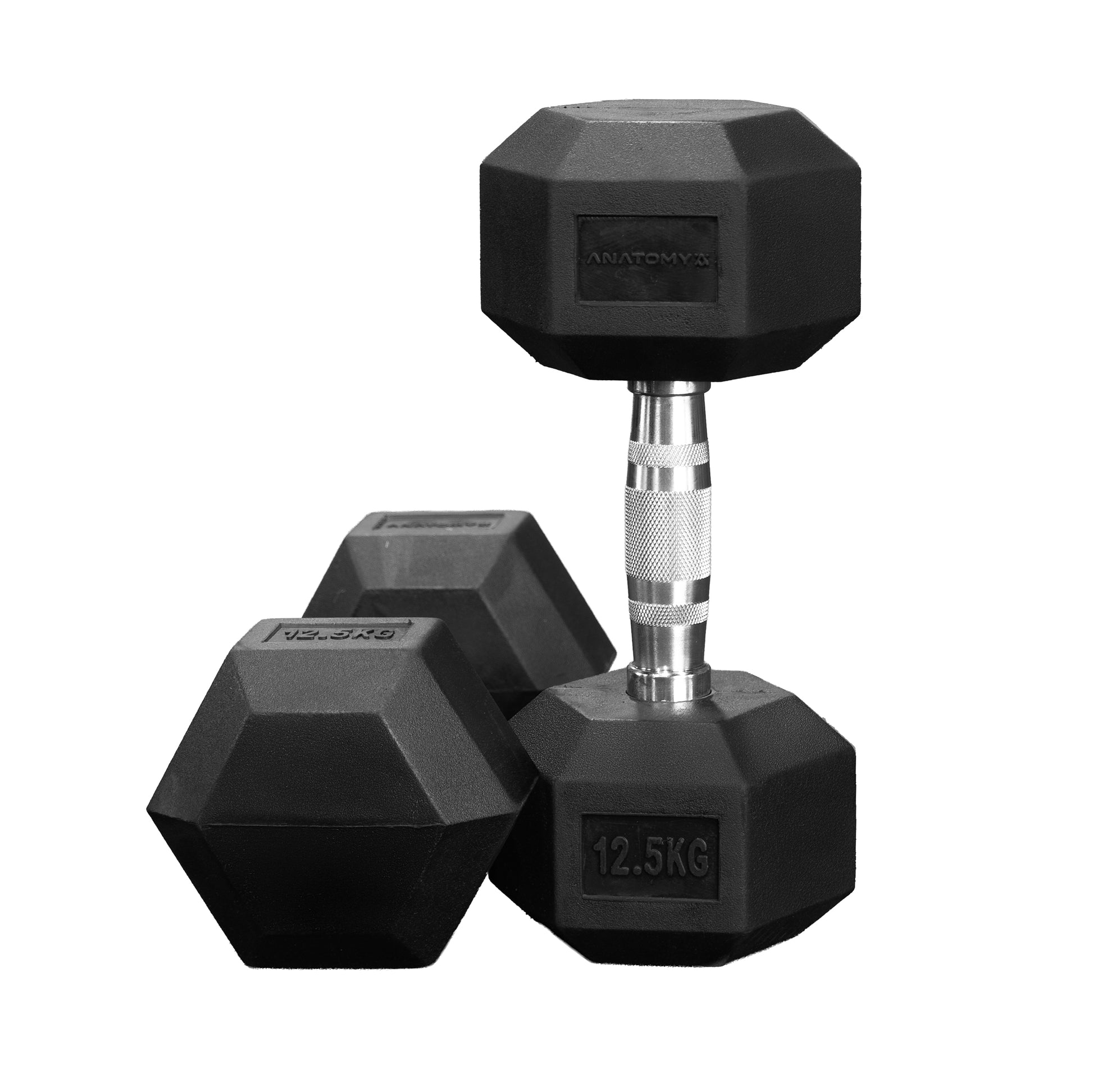 Anatomy Hex rubber coated dumbbell Pair