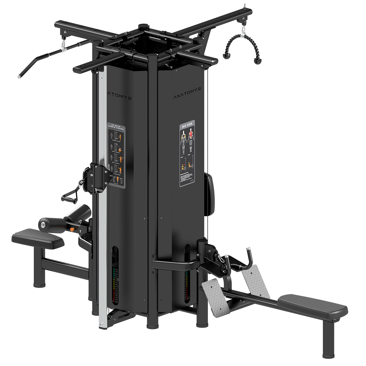 Stack Station Anatomy pin loaded 4 stack multi station – Garner Fitness Supplies UAE