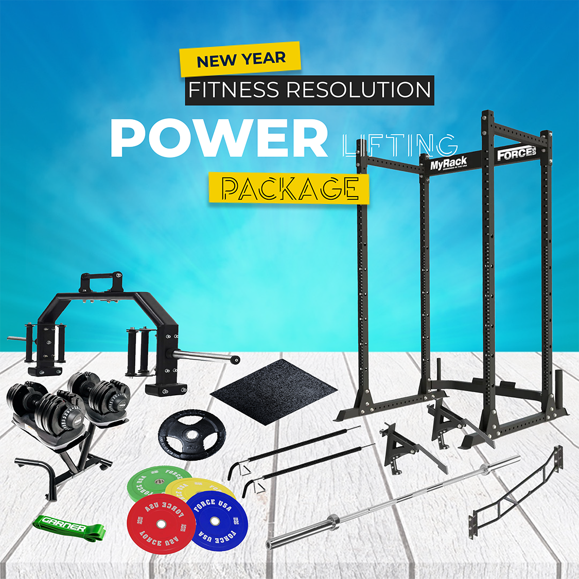 New Year Fitness Resolution Package #2  Power Lifting Edition