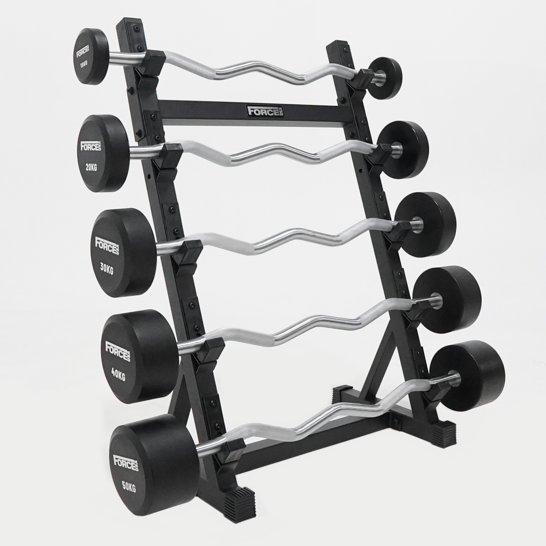FORCE USA Fixed Curl Barbell Set and Stand