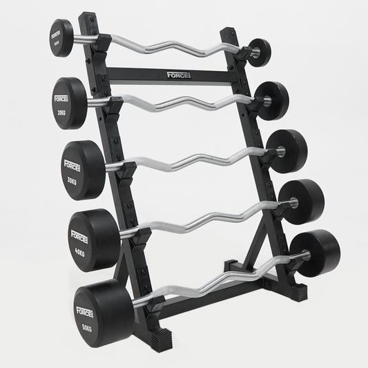 FORCE USA Fixed Curl Barbell Set and Stand