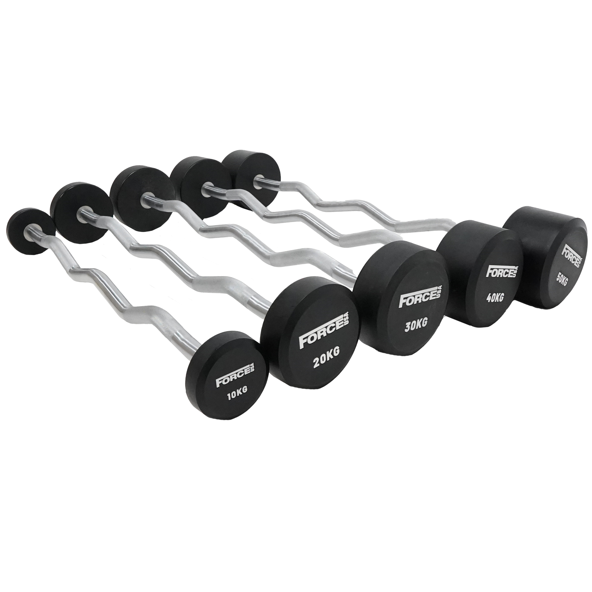 FORCE USA Fixed Curl Barbell Set and Stand