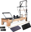 Align-Pilates M8-Pro Maple Wood Pilates with Half Cadillac Reformer Bundle