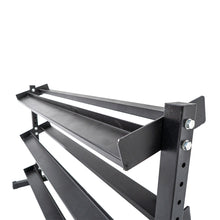 3 Tier rubber hex dumbell rack