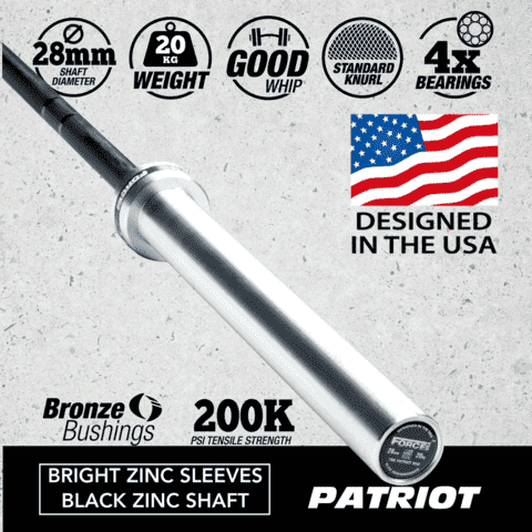 FORCE USA PATRIOT BARBELL - Garner Fitness Supplies 