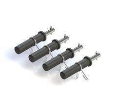 MyRack Weight Plate Holders (4) (Standard with Olympic Adapter Sleeves Included) - Garner Fitness Supplies 